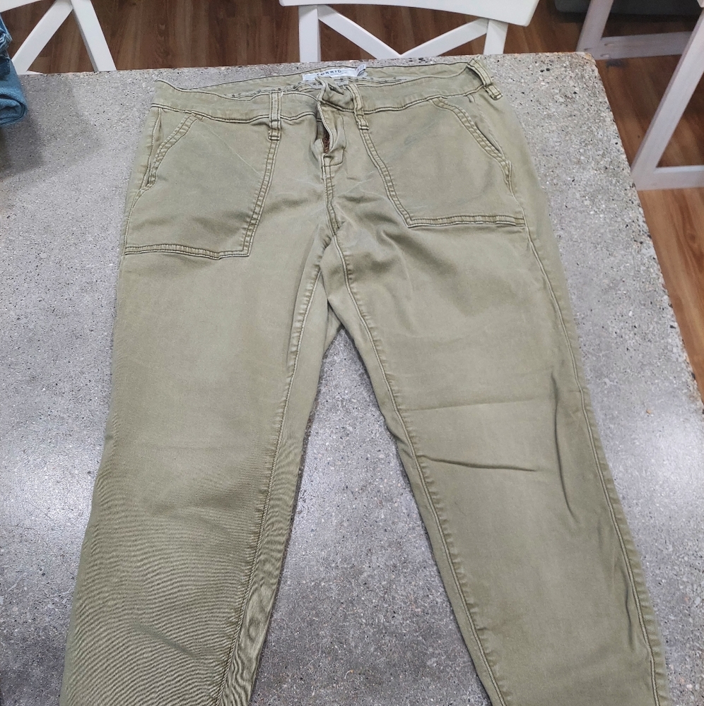 Olive green torrid jeans